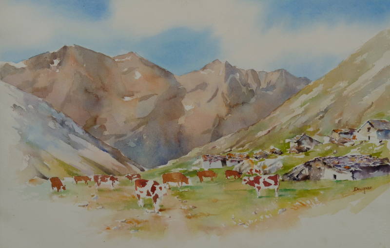 Alpage dans la vallée du Ribon